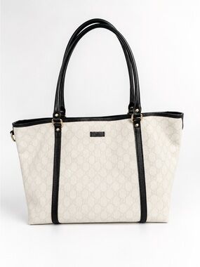 Gucci GG Supreme Joy Tote Bag Black & White
